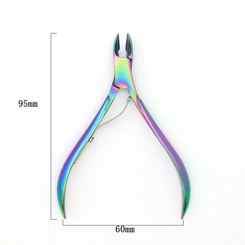 Nail Cuticle Nipper Scissors Stainless Steel Manicure Colorful Clipper Dead Skin Remover Pedicure Eagle Beak Pliers