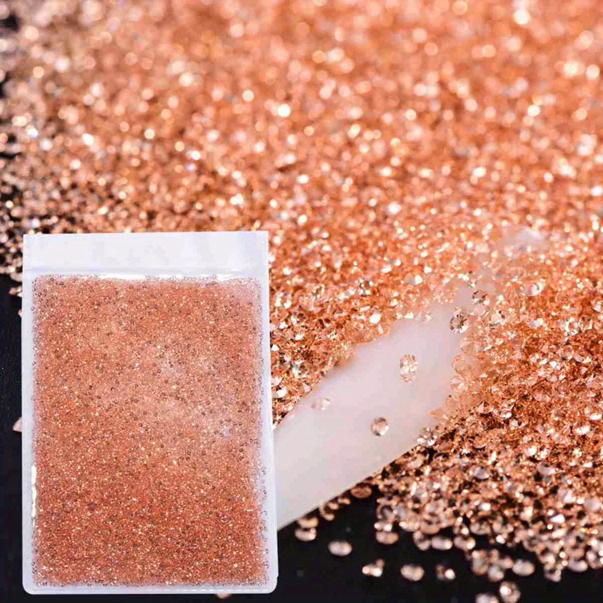 1440Pcs/Bag Glitter Caviar Nails Rhinestones Fairy Micro Crystal Beads 3D AB Crystal Nail Art Accessories DIY Design Manicure