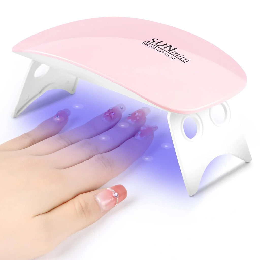 6W Mini Portable Nail Dryer, Rechargeable UV/LED Nail Lamp – Professional Manicure Tool for Salon & Home Use