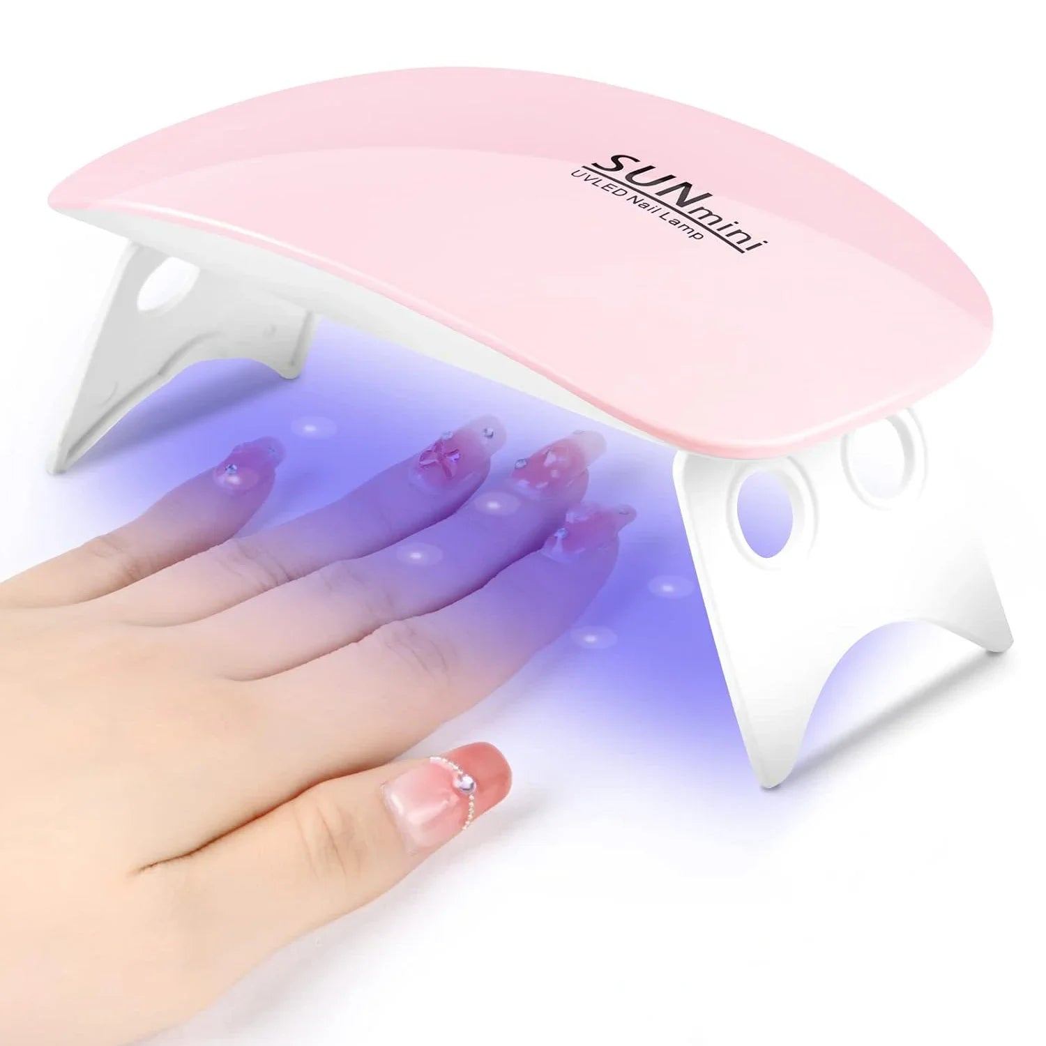 6W Mini Portable Nail Dryer, Rechargeable UV/LED Nail Lamp – Professional Manicure Tool for Salon & Home Use