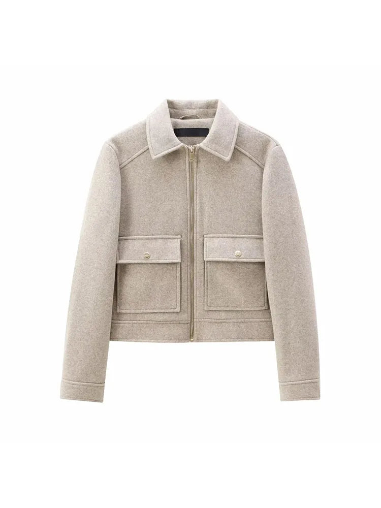 Women's Clothing Bomber Jacket Fast Selling Polychrome Zippers Jackets Fashion  Jacket Coat Lady Long-sleeved Top Autumn