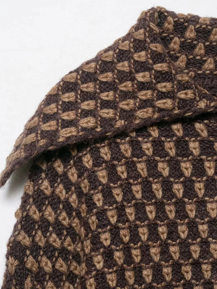 Women 2025 Autumn New Sweater Cardigan Coat Women Fashion Casual Elegant Long Sleeve Knitted Tops Outerwears Pull Femme