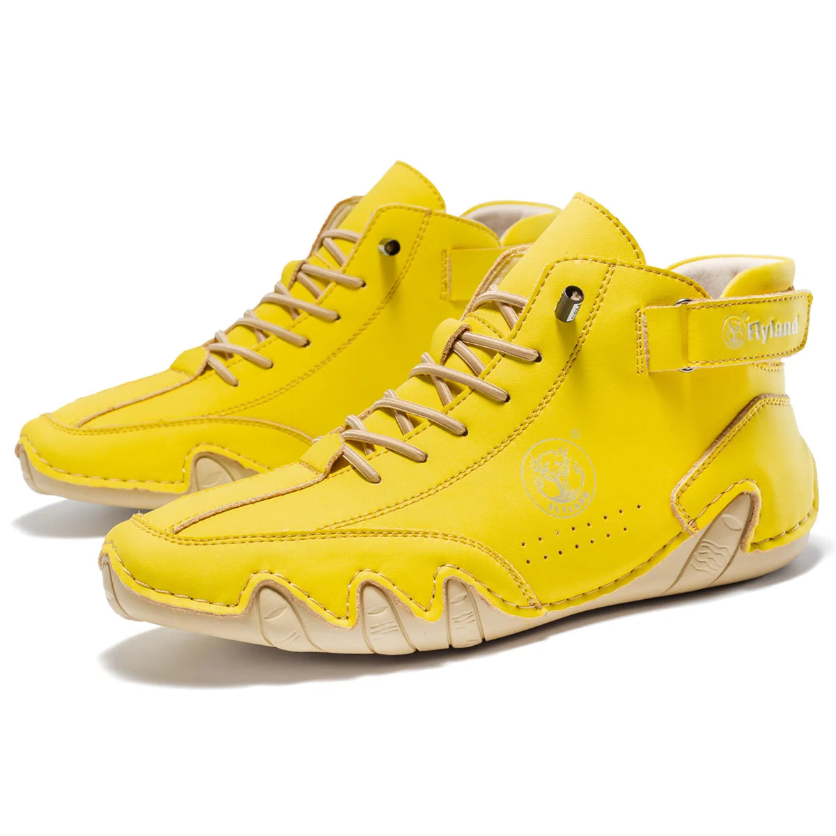 FLYLAND  Women's Fashion Sneakers Outdoor Leisure Ankle Boots Comfortable Driving Work Shoes