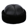 Brand New Style 2025 Retro Cowhide Bomber Hat Winter Keep Warm Caps Men Women Real Leather Cap Thick Velvet Dad Hat Leather Hat