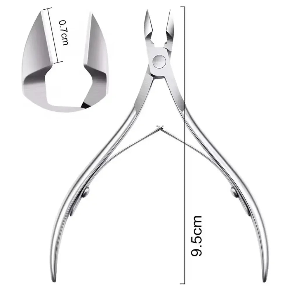 Nail Cuticle Scissors, Stainless Steel Beauty Nail Clippers, Diagonal Tip Cuticle Nipper for Dead Skin and Hangnails.
