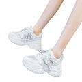 Women's Shoes Casual Shoes Spring Sneakers Platform Woman-shoes Tennis Female Fashion Thick Sole 2024 Roses Trainers Increased I
