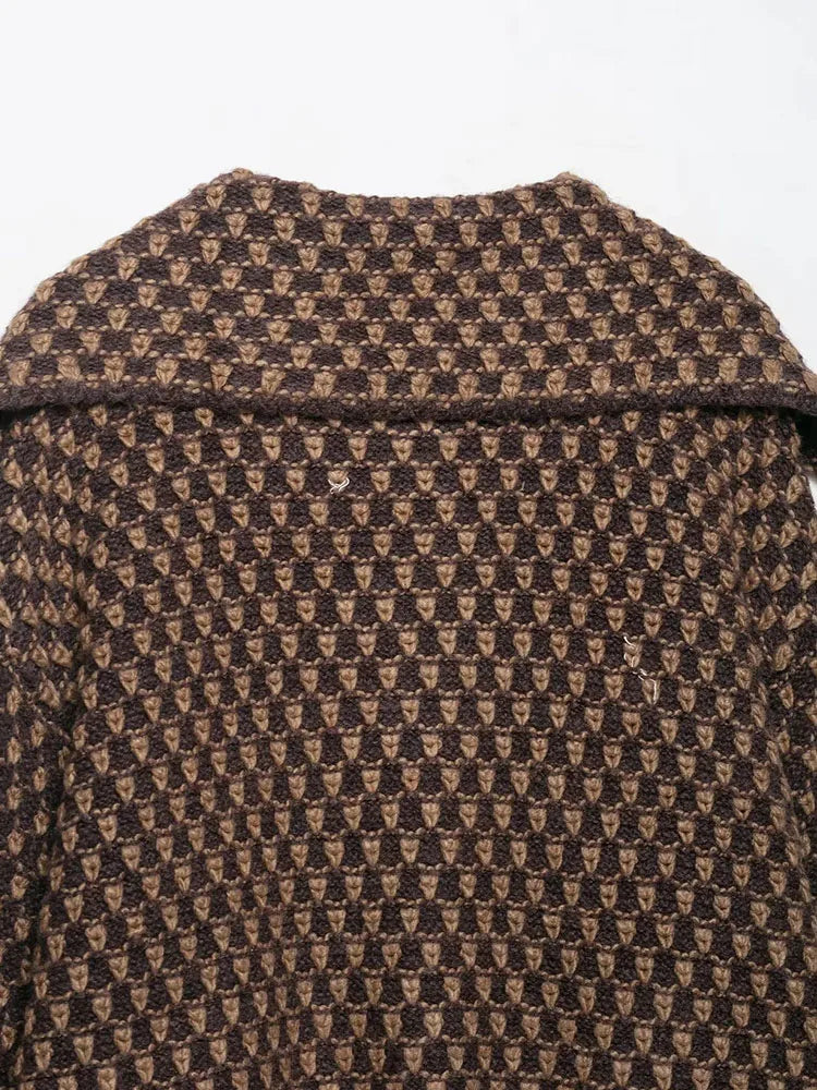 Women 2025 Autumn New Sweater Cardigan Coat Women Fashion Casual Elegant Long Sleeve Knitted Tops Outerwears Pull Femme