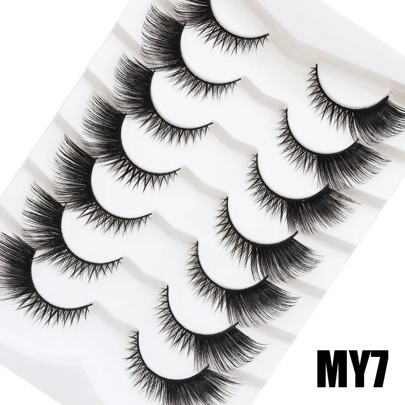 5/10/20 Pairs of False Eyelashes Set, Voluminous Curly Natural-looking Lashes, Lengthened & Thickened Winged Out Style