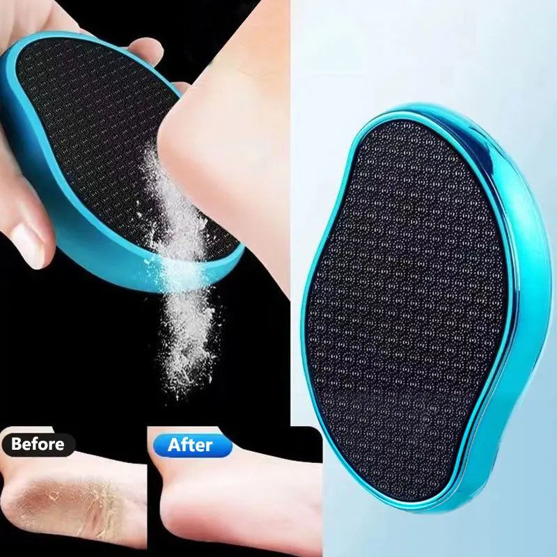Nano Glass Foot File Callus Remover Heel Scraper in Shower Foot Scrubber Dead Skin Remover Pedicure Foot Buffer for Soft Feet