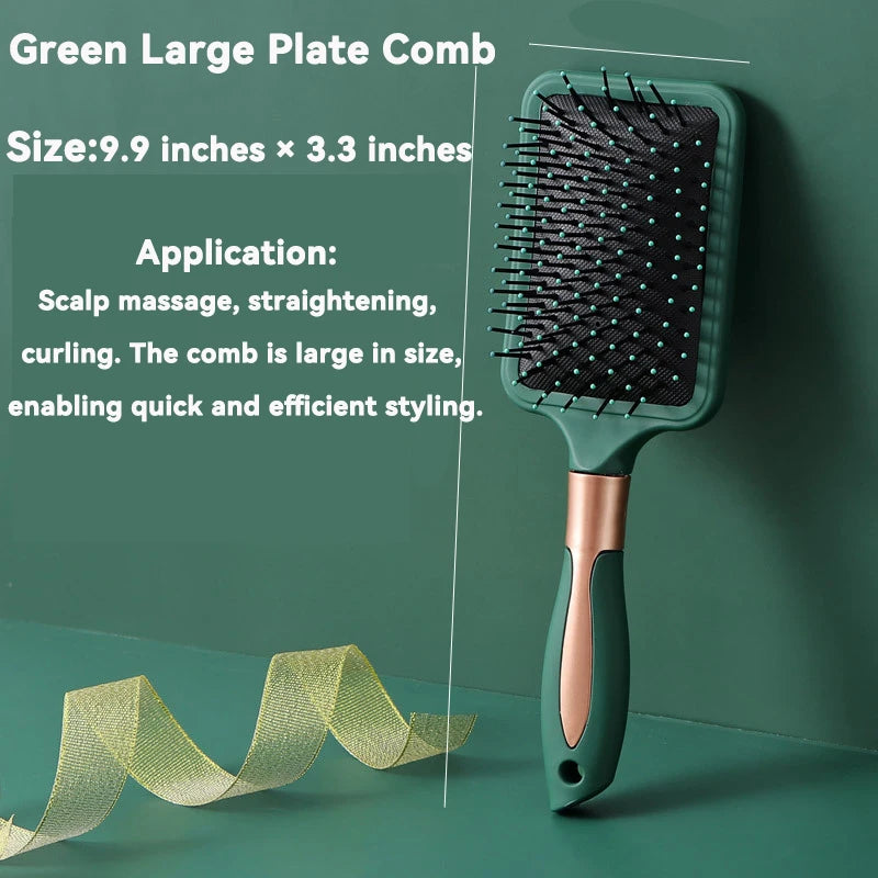 Massage combs with air cushions, various types, suitable for ladies' fluffy, smooth and straight long hair.