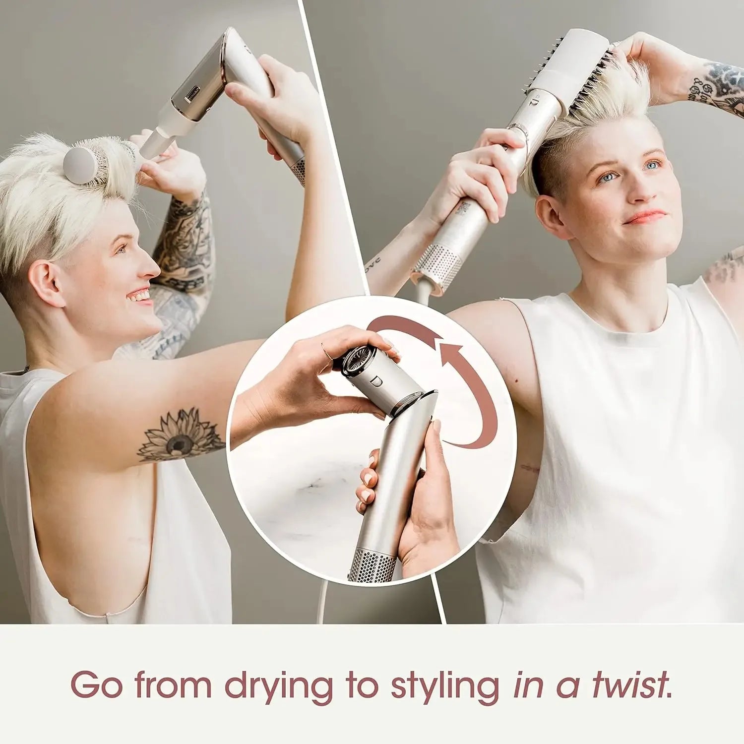 Shark HD430 FlexStyle Negative Ion Hair Dryer&Air Styler Wrap,Powerful Airwrap Brush & Multi-Styler With Auto-Wrap Curlers