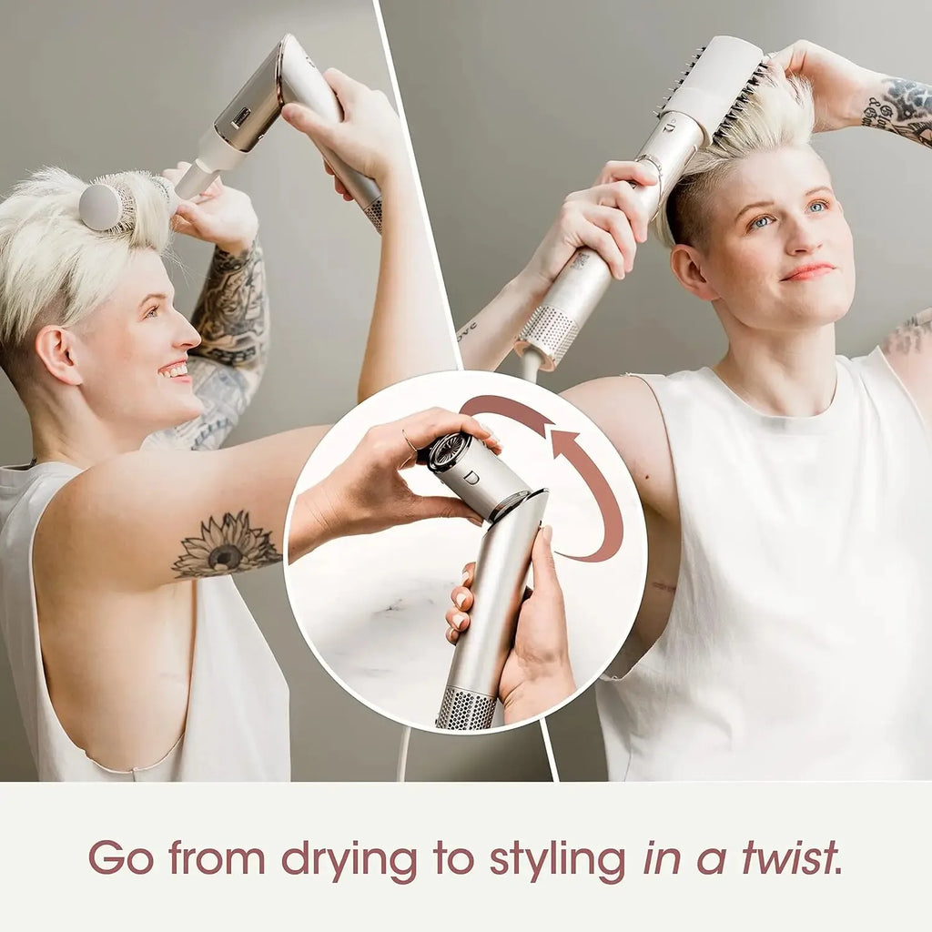 Shark HD430 FlexStyle Negative Ion Hair Dryer&Air Styler Wrap,Powerful Airwrap Brush & Multi-Styler With Auto-Wrap Curlers