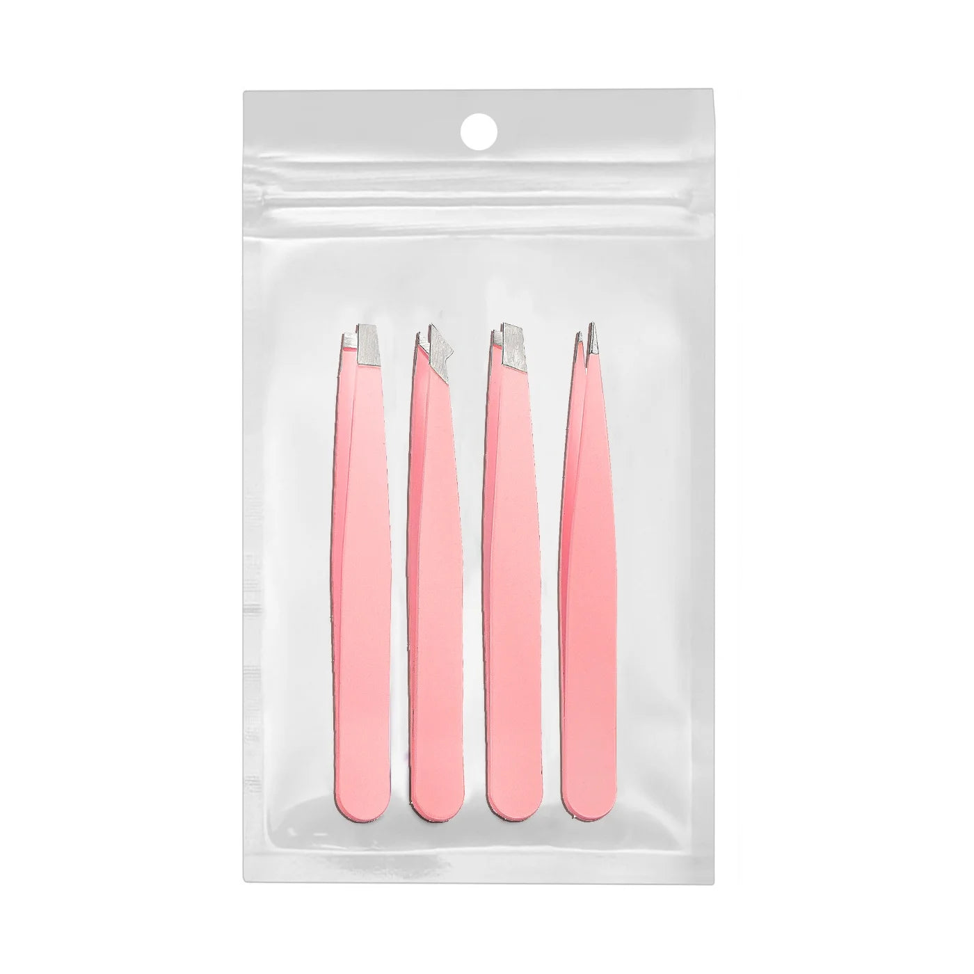 5-Piece Stainless Steel Beauty Tweezers Set Professional Eyebrow Eyelash & Fine Hair Removal Makeup Tools