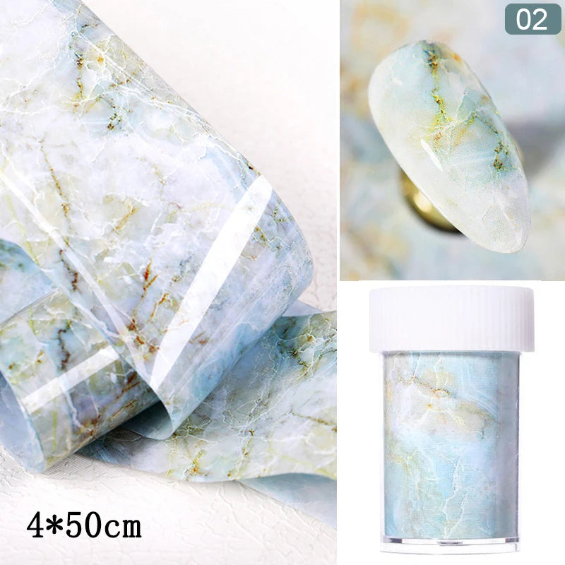Nail Sticker Marble Pattern Nail Foil Nail Art Transfer Decals Slider Nail Water Decal Design Accessories Manicures Decorations