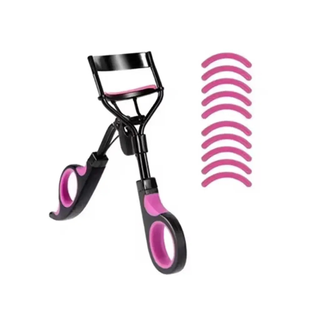 Eyelash Curler Set with Replacement Pads, for Women - Eyelash Curling Tweezers, Eyelash Clamp, Mascara Wand Brush, Makeup Tools