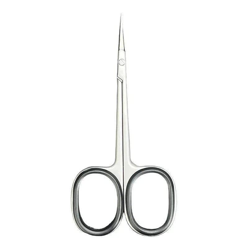 High Quality Warping Tip Cuticle Scissors anti-slippery handle Manicure Stainless Steel Nail skin Cuticle Trimmer Nippers