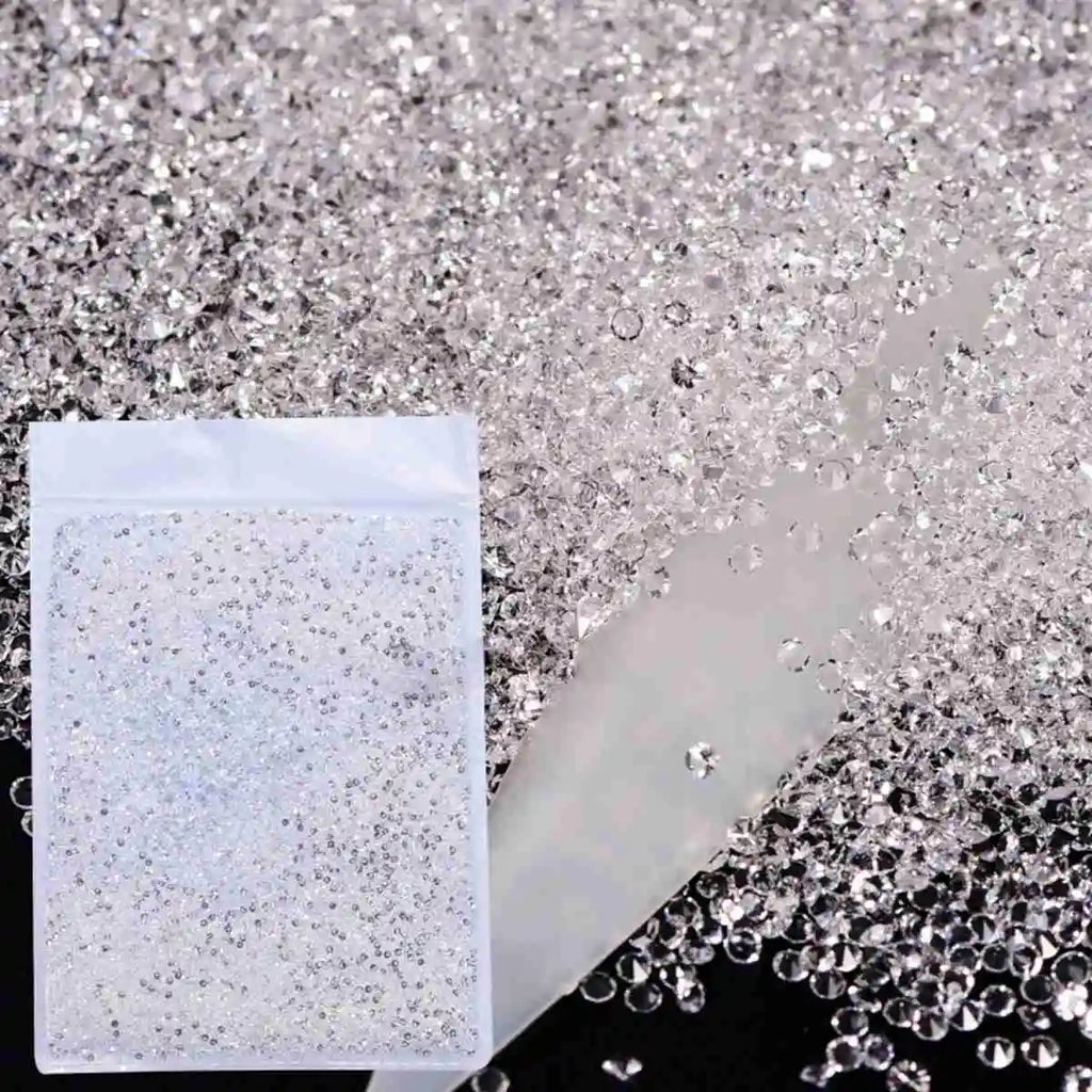 1440Pcs/Bag Glitter Caviar Nails Rhinestones Fairy Micro Crystal Beads 3D AB Crystal Nail Art Accessories DIY Design Manicure