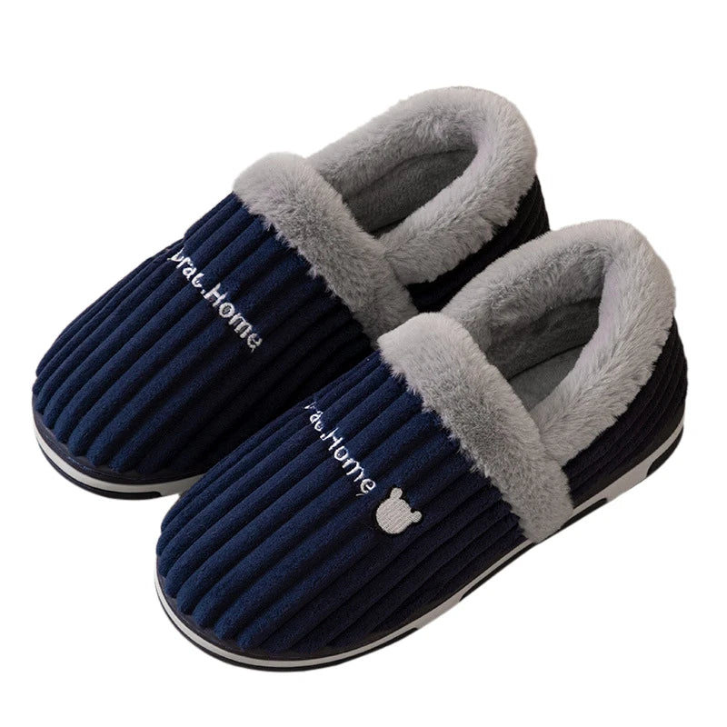 Eyriphy Winter Warm Plush Slippers Women Comfort Warm Cotton Shoes Soft Sole Indoor Outdoor Bedroom Slides Female Lovely Slipper