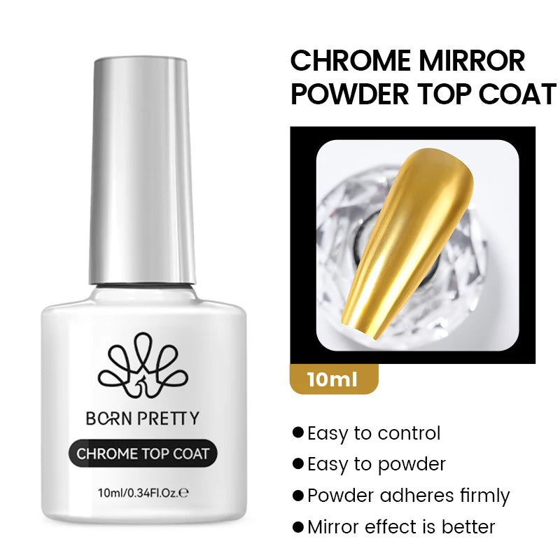 BORN PRETTY Transfer Foil Nail Gel Polish Semi-Permanant Varnish For Adhesive Sticker Nail Glue Soak Off UV LED Gel Nail Art Man