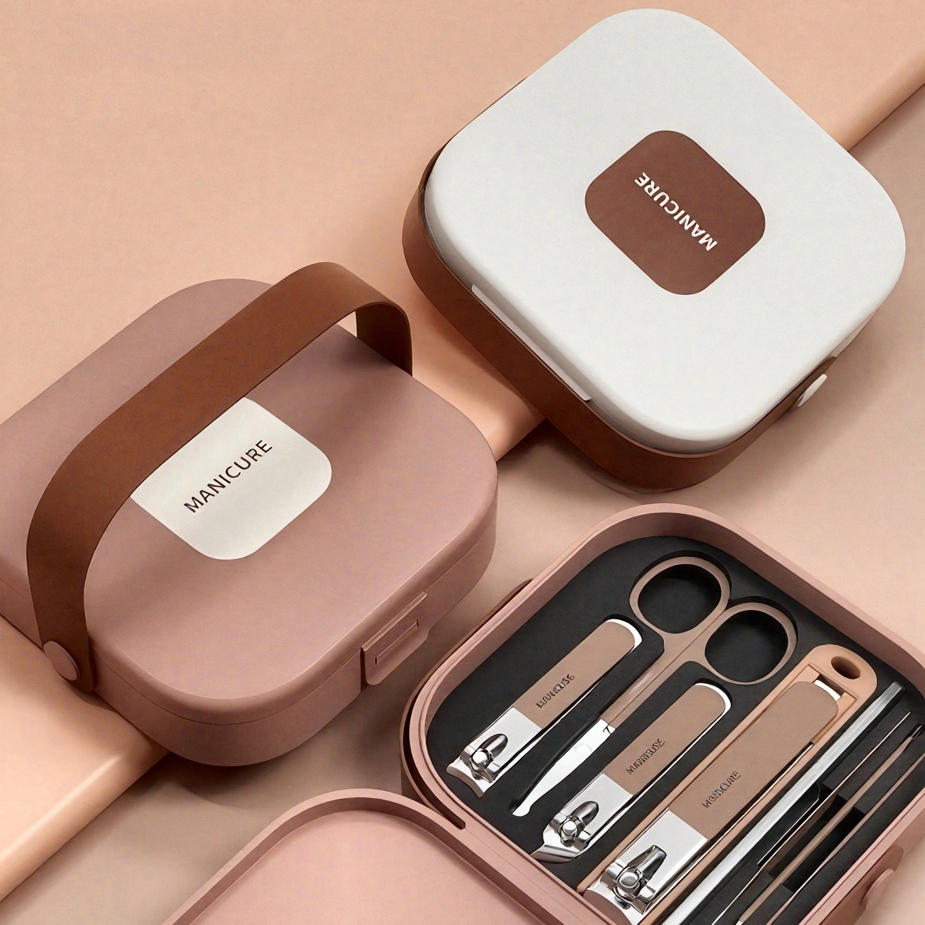 Spill-Proof Nail Cutter Set with Stainless Steel Nail Clippers Nail File Care Tools Beauty Kit for Men and Women Christmas Gift