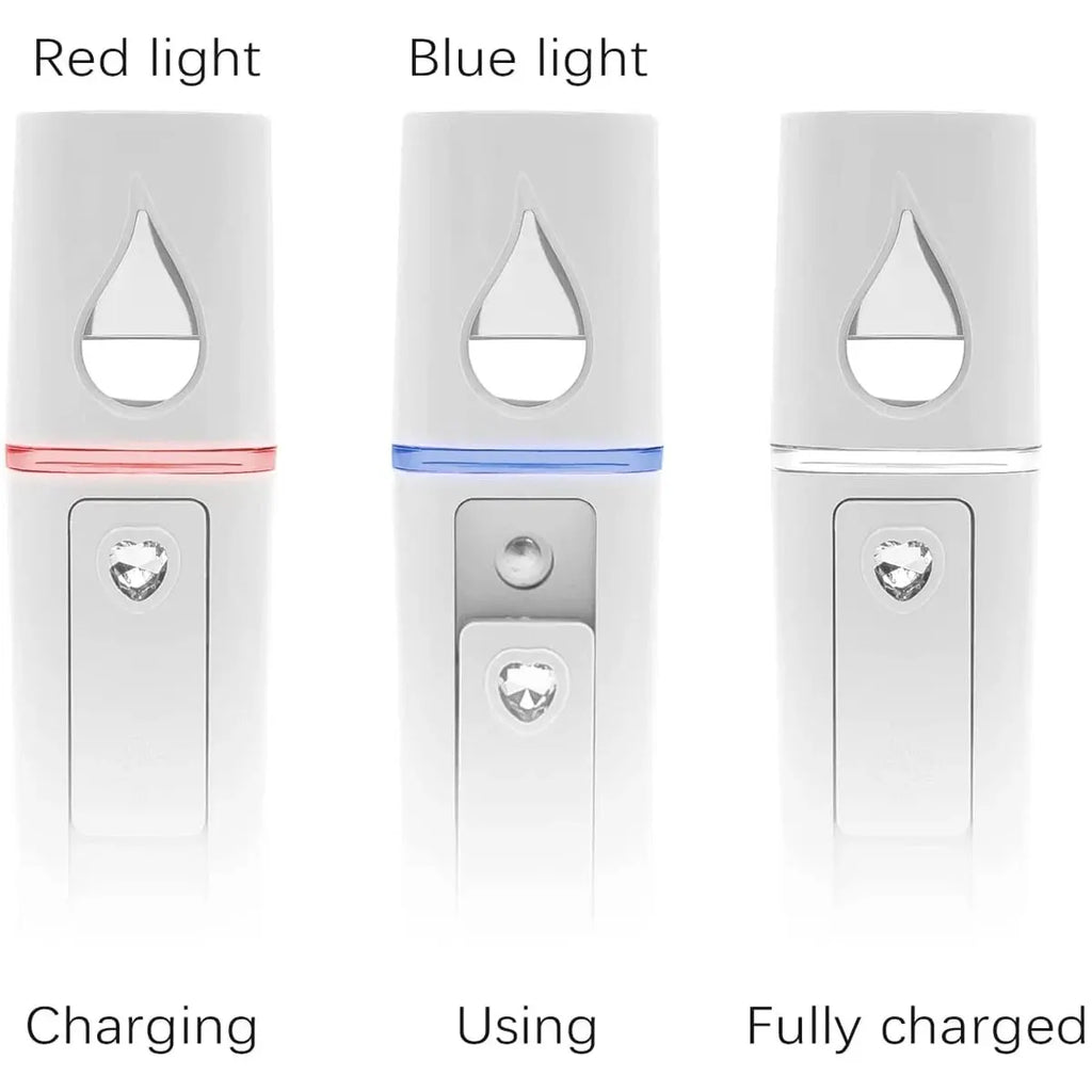 1PCS/3PCS 20ml Face Steamer Air Humidifier Facial Sprayer Nebulizer Hydrating Anti-aging Nano Wrinkle Women Beauty Skin Care