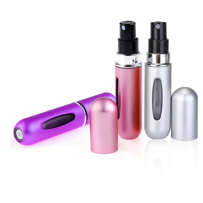 5PCS 5ml Portable Mini Refillable Perfume Bottle Spray Scent Pump Empty Cosmetic Container Atomizer Bottle for Travel