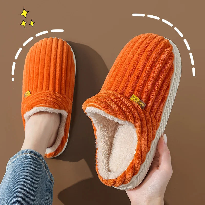Fashion Fuzzy Women Shoes Indoor House Shoes Outdoor Antiskid Women Shoes Winter Warm Cozy Shoes Women Soft Women Cotton Shoes