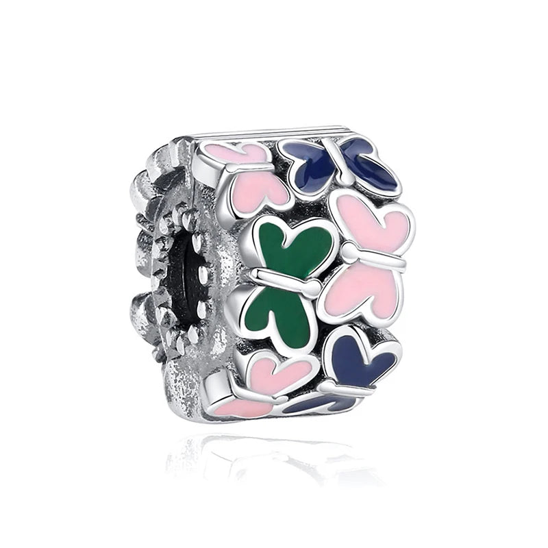Original 925 Sterling Silver Charms Butterfly Firefly Lucky Clover Beads Fit Brand Bracelets Necklaces Diy Jewelry For Women