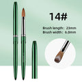 New High Quality Kolinsky Acrylic Nail Brush New Product Metal 100% Pure Kolinsky Brush for Acrylic Nails Sizes 2-18 Nail Tool