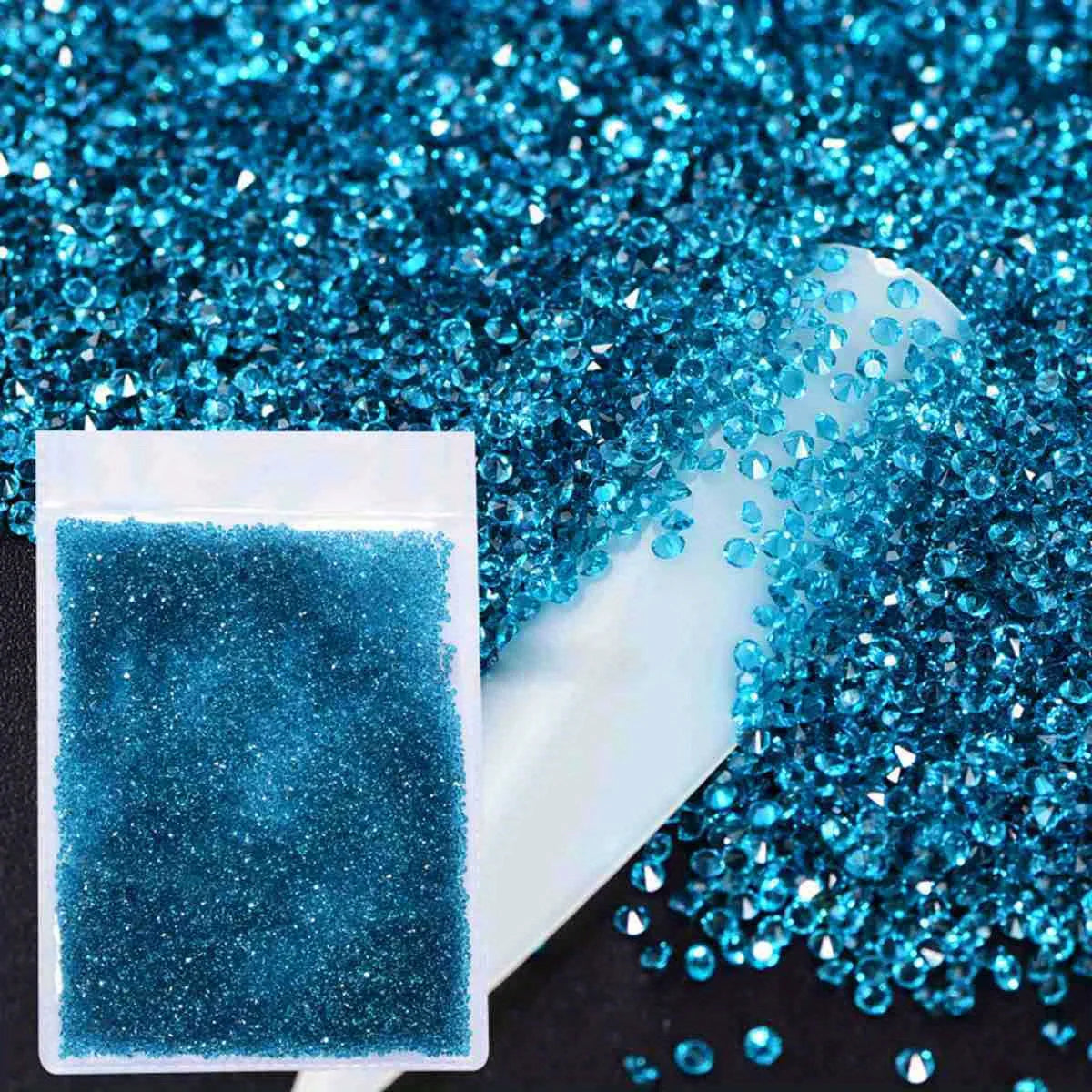 1440Pcs/Bag Glitter Caviar Nails Rhinestones Fairy Micro Crystal Beads 3D AB Crystal Nail Art Accessories DIY Design Manicure