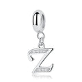 925 Sterling Silver Charms Original Letter Alphabet A-Z Pendant Beads Fit Brand Bracelets Necklaces Diy Jewelry For Women