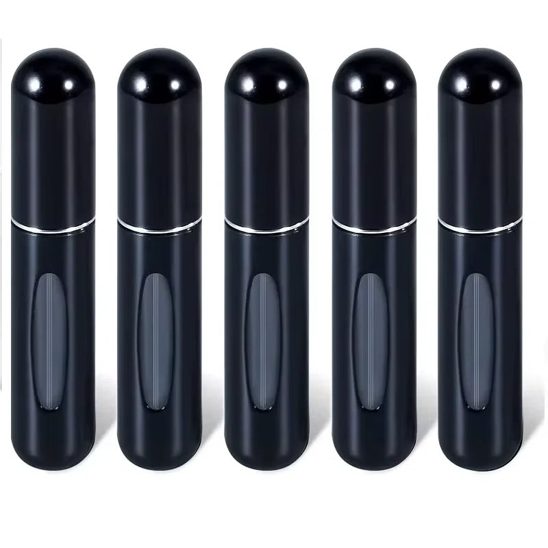 5PCS 5ml Portable Mini Refillable Perfume Bottle Spray Scent Pump Empty Cosmetic Container Atomizer Bottle for Travel