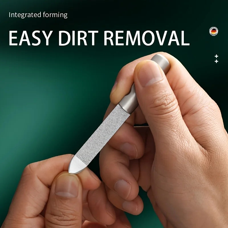 Double Sided Nail Files Stainless Steel Manicure Pedicure Grooming for Professional Finger Toe Nail Care Tools