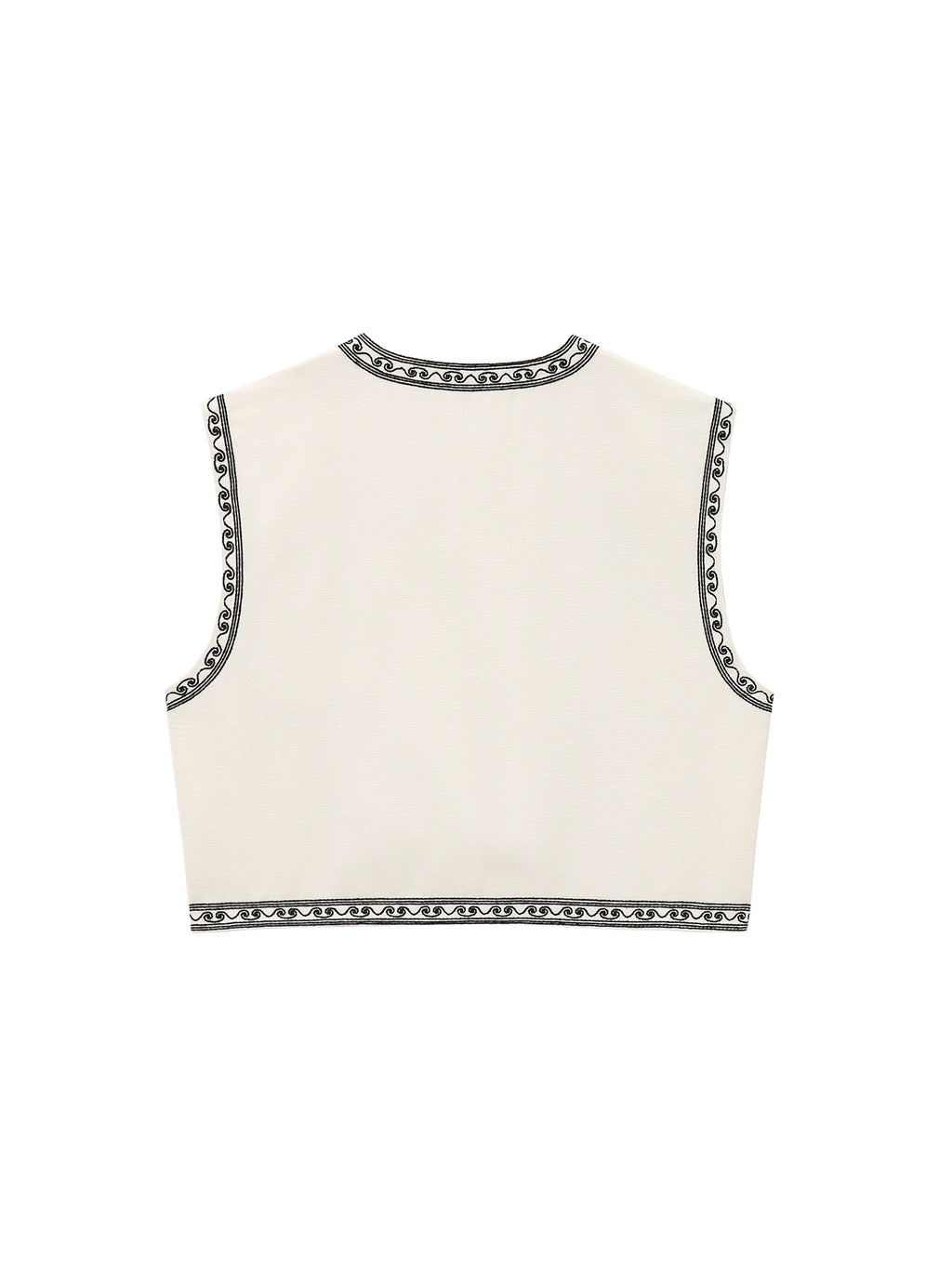 Women's Vests Sleeveless Embroidered Vest Top Streetwear Coats Lady Vests For Woman Boho Cropped Waistcoat Cardigans