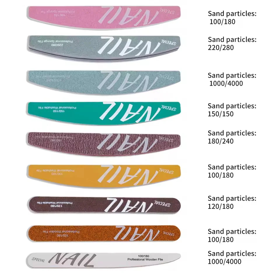 9-PCS Professional Nail Care Buffing Blocks, for Exfoliating Dead Skin and Polishing Nails Kit