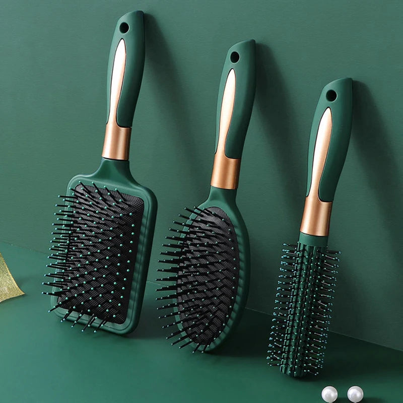 Massage combs with air cushions, various types, suitable for ladies' fluffy, smooth and straight long hair.