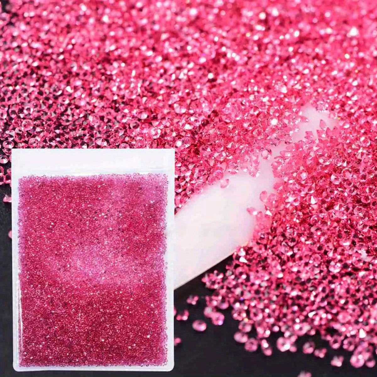 1440Pcs/Bag Glitter Caviar Nails Rhinestones Fairy Micro Crystal Beads 3D AB Crystal Nail Art Accessories DIY Design Manicure
