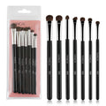 7-Piece Professional Eyeshadow Brush Set | Pure Pony Hair for Flawless Smokey Eye Application，Professional Makeup Tools