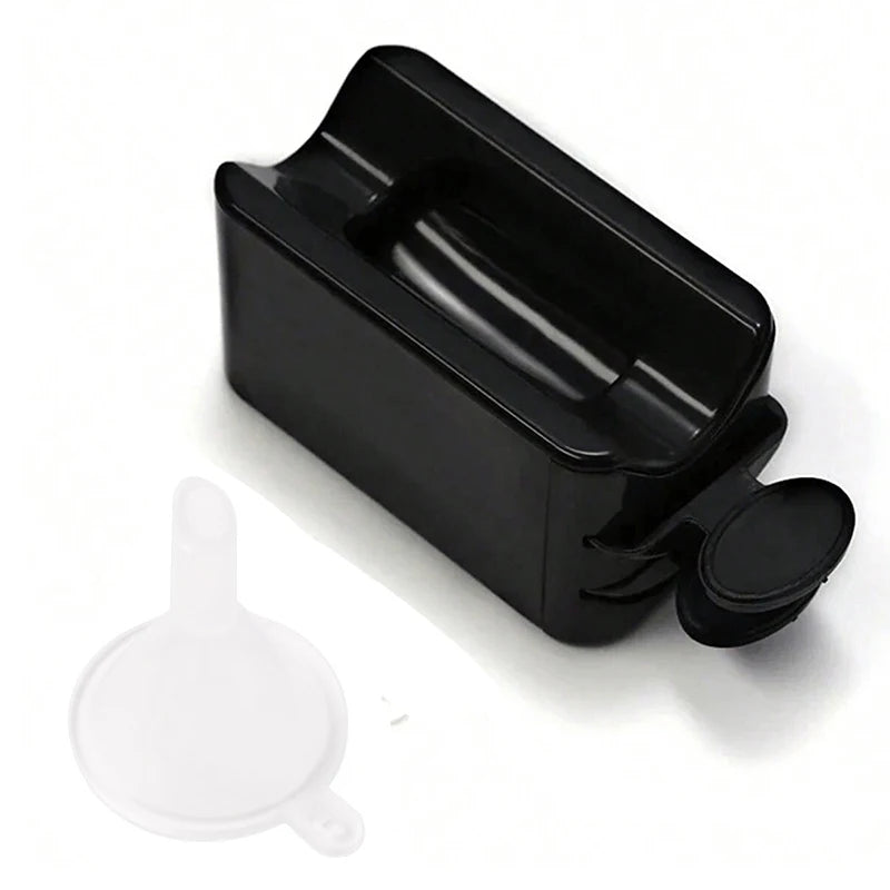 1PC Double Layer Glitter Powder Recycling Box White Color Nail Art ManicureTools For DIY Nail Storage Portable Container 2022