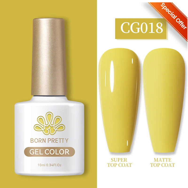 BORN PRETTY Transfer Foil Nail Gel Polish Semi-Permanant Varnish For Adhesive Sticker Nail Glue Soak Off UV LED Gel Nail Art Man