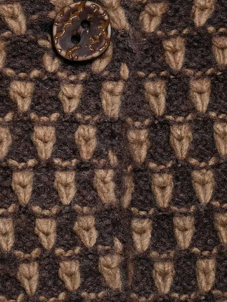 Women 2025 Autumn New Sweater Cardigan Coat Women Fashion Casual Elegant Long Sleeve Knitted Tops Outerwears Pull Femme