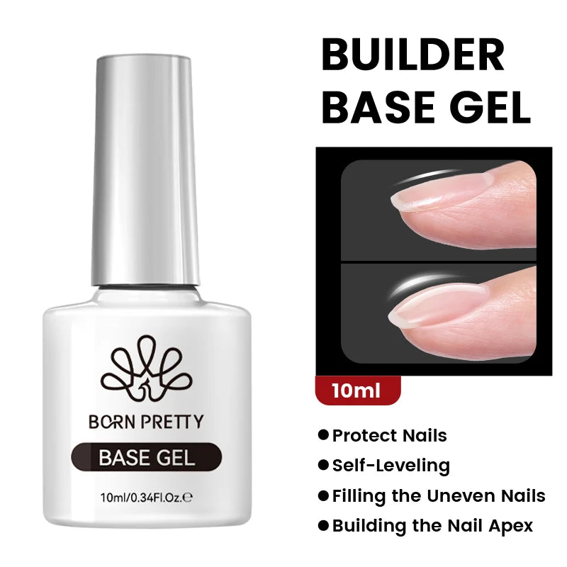 BORN PRETTY Transfer Foil Nail Gel Polish Semi-Permanant Varnish For Adhesive Sticker Nail Glue Soak Off UV LED Gel Nail Art Man