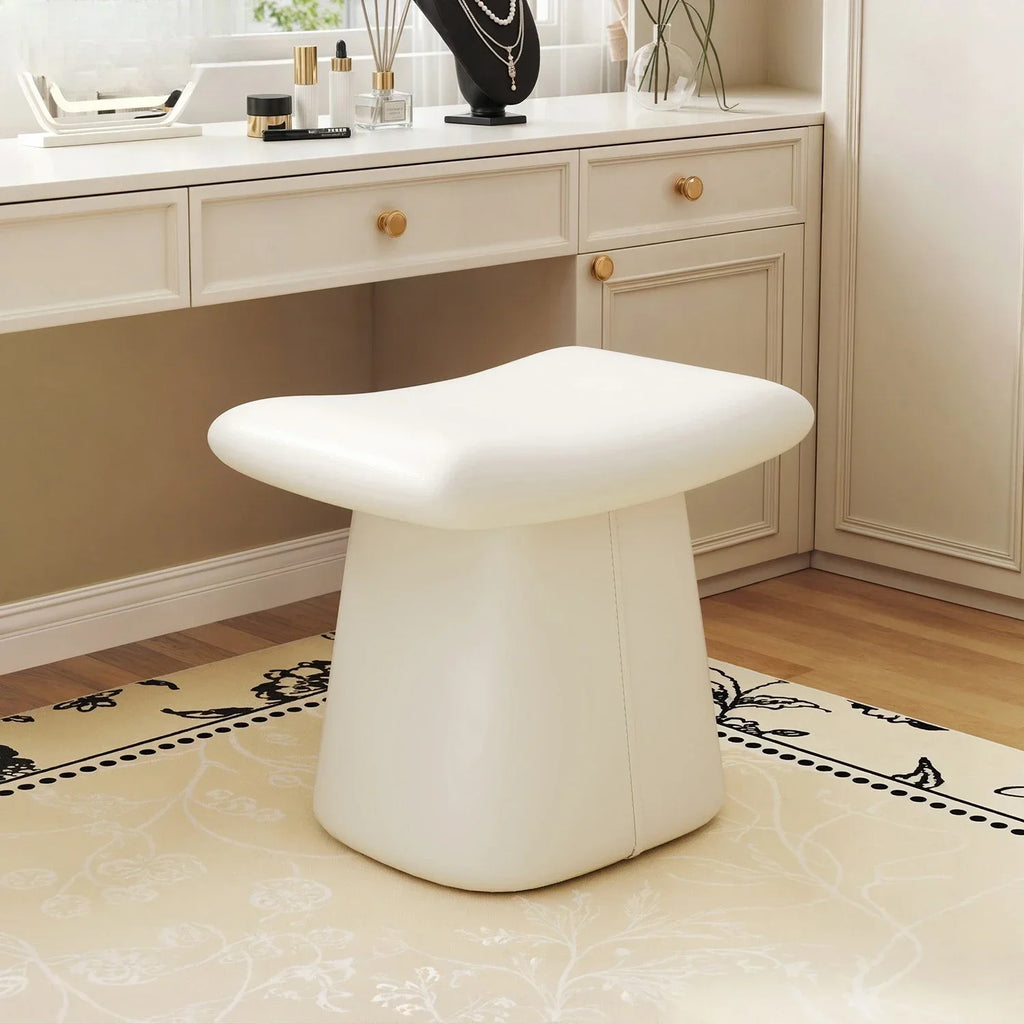 Designer Dressing Stool Makeup Bedroom Chair Nail Art Soft Seat Leather Seating Pier Home Light Luxury Shoeshine Stool