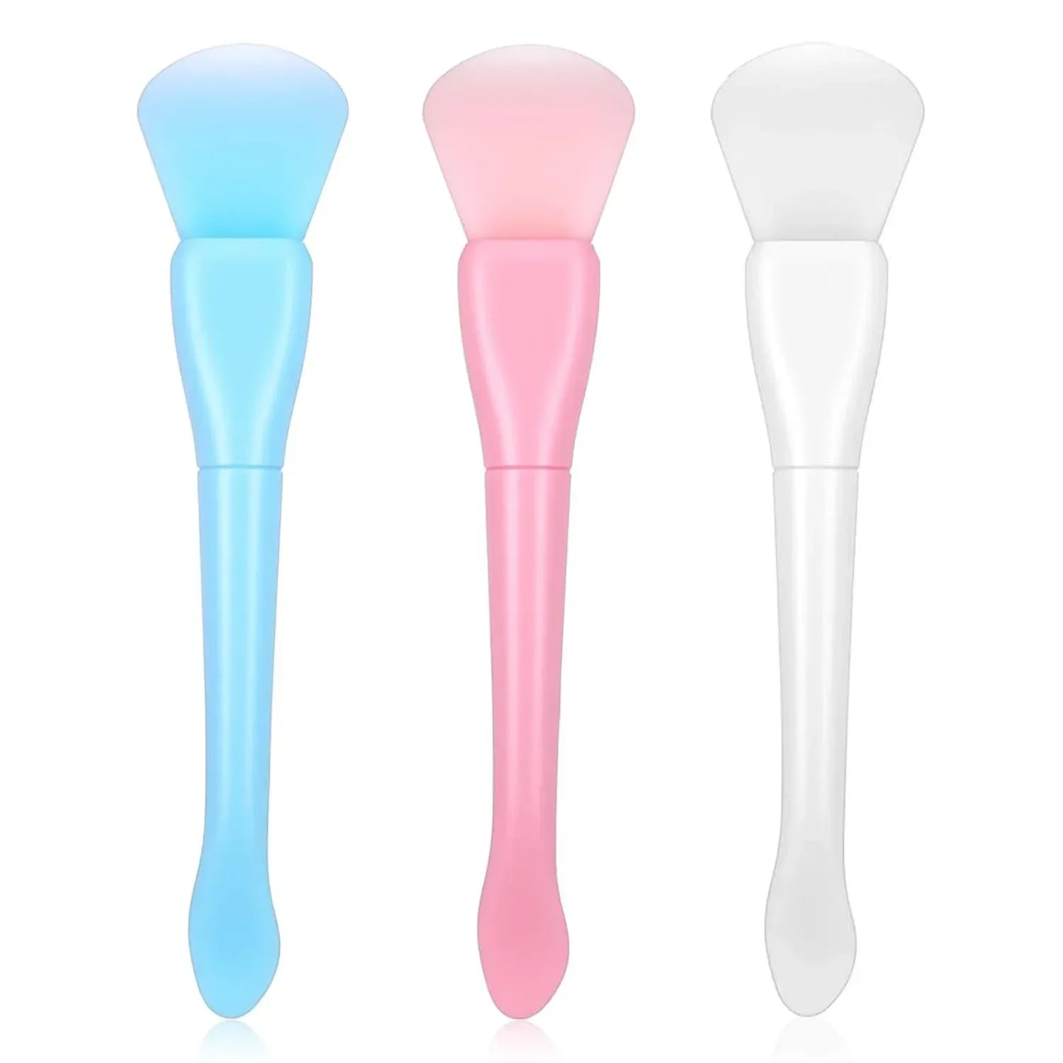 Silicone Face Mask Brush, Portable Soft Dual-Ended Moisturizing Mask Brush for Applying Cream & Lotion - Beauty Tool