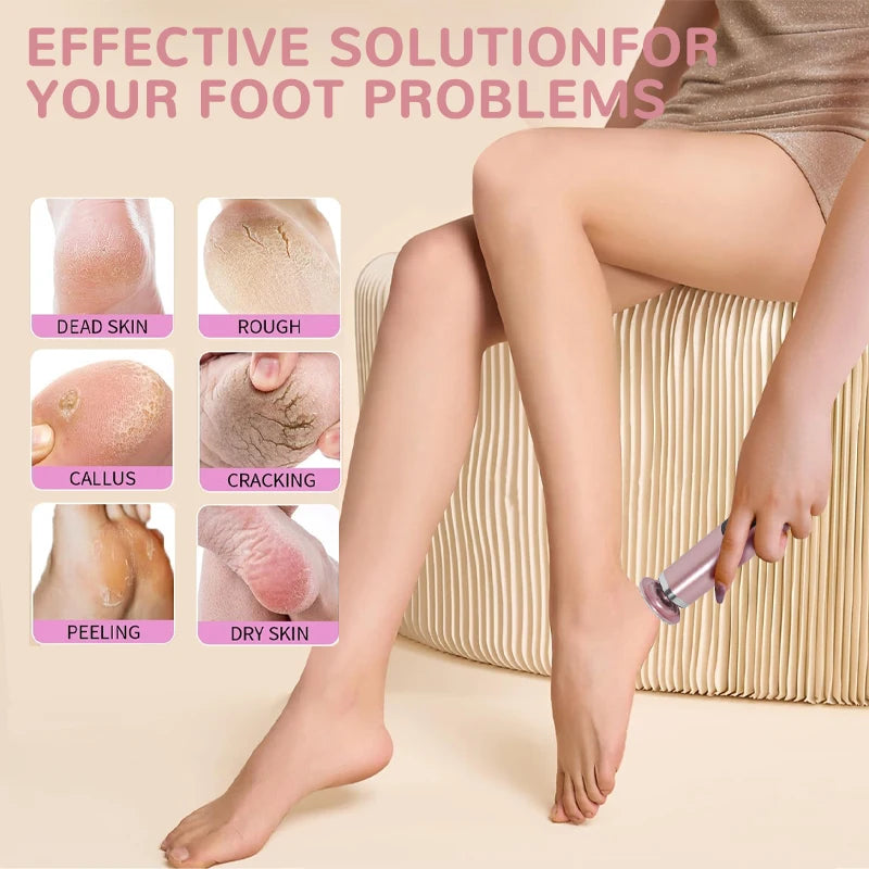 Foot Care Tool 2-in-1 Foot and Hand Electric Care Tools,Polish and Smooth,Shine Toenails Electric Callus Remover Pedicure File