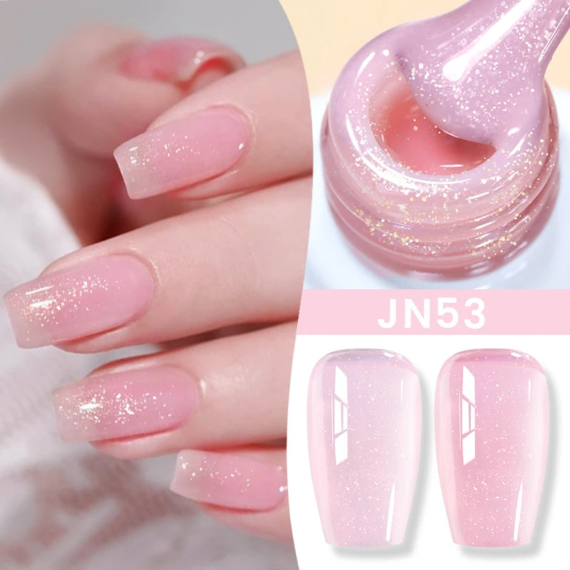 BORN PRETTY 10ml Jelly Nude Gel Nail Polish 50 Colors Semi Transparent Nail Art Nail Supplies Soak off UV LED Nails Gel Varnish