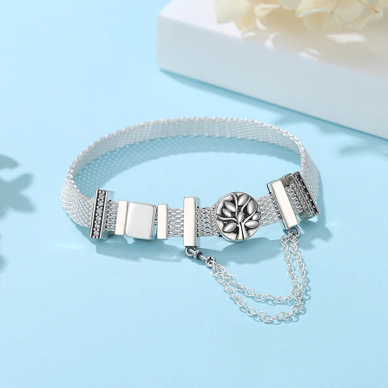 925 Sterling Silver Charms Beads Original Reflections Clip Heart Clover Crown Charm Fit Brand Bracelets Jewelry For Women