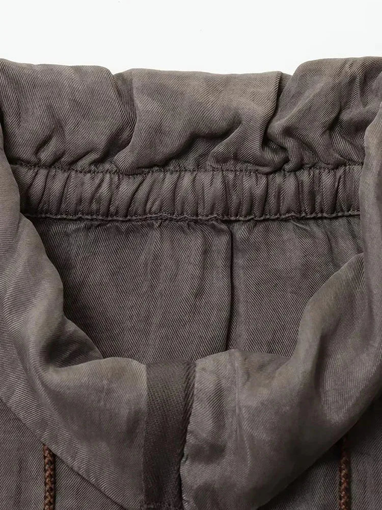 Women 2025 Autumn Fashion Series Standing Collar Drooping Bomber Jacket Female Loose Versatile Zipper Pocket Casual Jacket