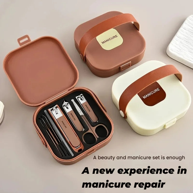 Spill-Proof Nail Cutter Set with Stainless Steel Nail Clippers Nail File Care Tools Beauty Kit for Men and Women Christmas Gift