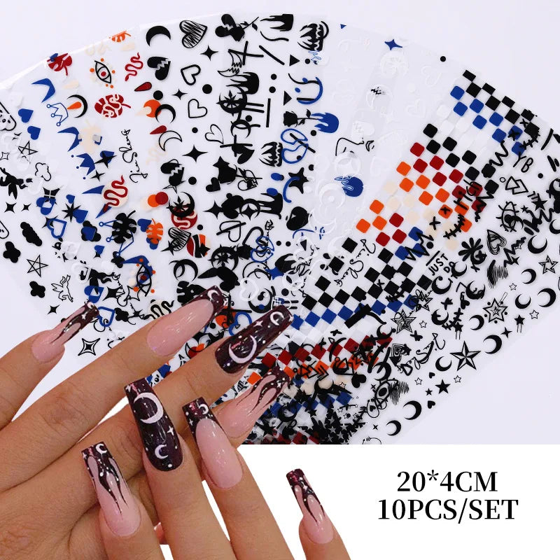 Nail Sticker Marble Pattern Nail Foil Nail Art Transfer Decals Slider Nail Water Decal Design Accessories Manicures Decorations